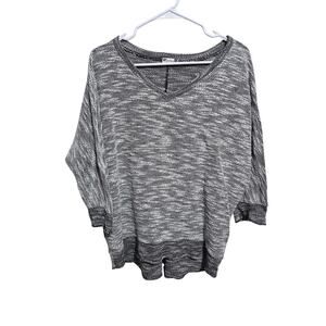 Kut from the Kloth Sweater Womens XL Grey Pullover Vneck Top Shirt   (912)